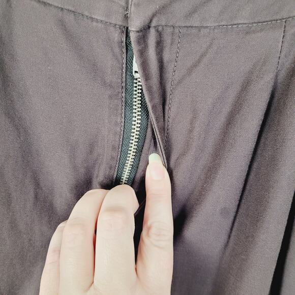 Moussy Brown High Rise Belted Wide Leg Pants Size 2 Old Money Quiet Luxury - Picture 8 of 13